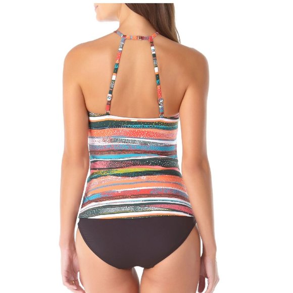 Anne Cole Multicolor Striped Bikini Top - Picture 2 of 4
